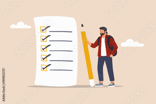 Simple Task List With Man