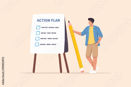 Simple Plan With Young Man