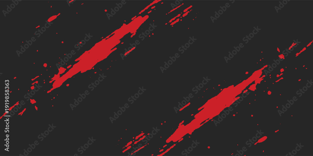 Fotografie Abstract Red Grunge Paint Splatter Background