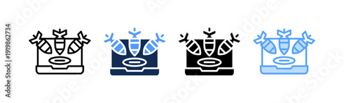 DDoS Attack Icon Multiple Style