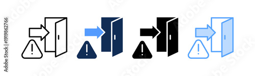 Backdoor Access Icon Multiple Style