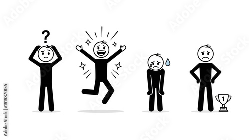 Emotions of a Person in Different Situations.