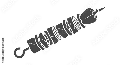 A striking black and white illustration depicts a stylized scorpion with a curved tail and pincers high quality