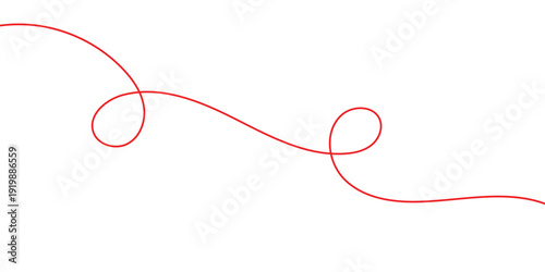 abstract creative red curly line background.