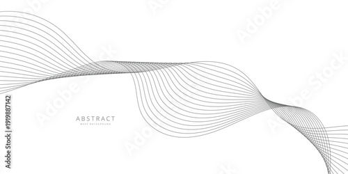 abstract modern grey wave background graphic design for banner template.