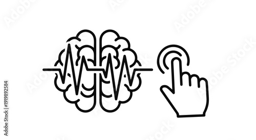 Vector illustration of a family and human hands holding a glossy 3d business sign button with a web cursor finger symbol and thumb up icon concept