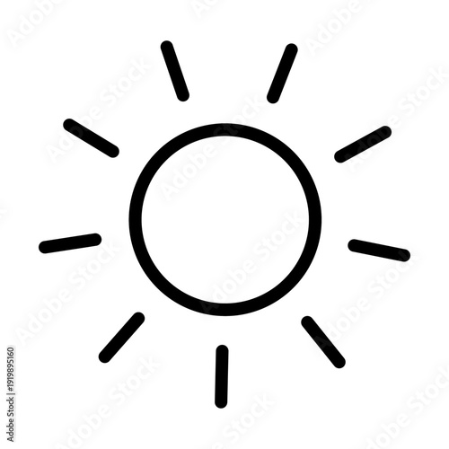 Sun Vector Icon