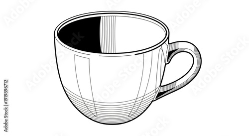 half filled coffee cup