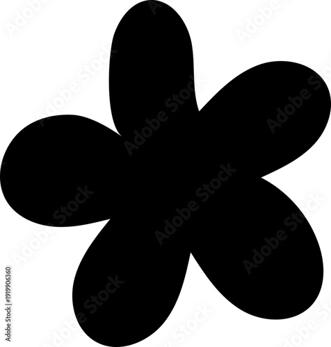 Cute Abstract Flower Doodle Decorative Art