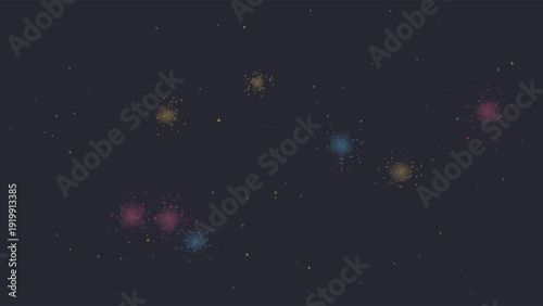 Watercolor paint splashes and brush strokes in vibrant colors on dark background, artistic design with dynamic textures and abstract patterns