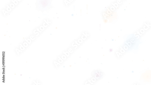 Watercolor paint splashes and brush strokes on a pristine white background, featuring vibrant, colorful textures with a soft, artistic composition