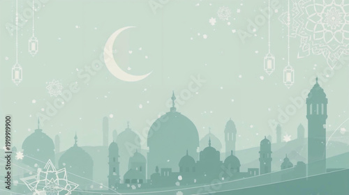 vector illustration of  ramadan background