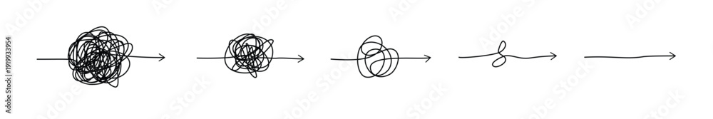 Fotografie Psychotherapy hand drawn concept line