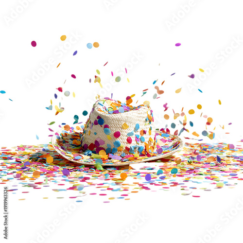 Festive Celebration Party Hat Icon Decoration