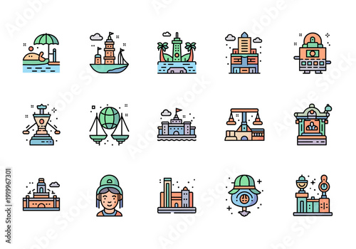 A charming icon depicting a temple. Perfect for representing travel, culture, or historical themes in website design or marketing materials. The simpl
