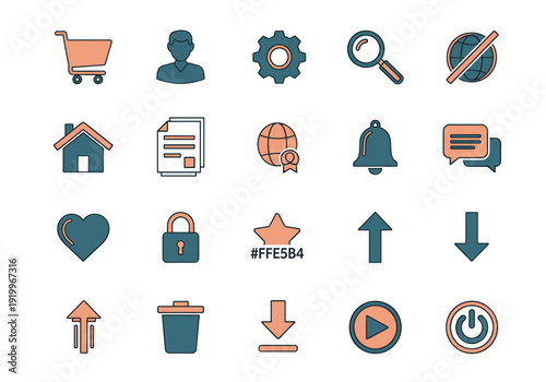 A simple, flat icon depicting upward and downward arrows against a white background. Ideal for representing directions, choices, or data flow in digit