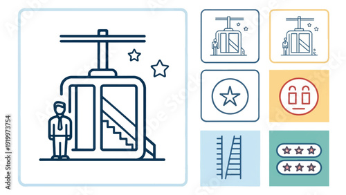 Dynamic Abstract Ascent Vector Illustration for Growth Strategy and Market Expansion
