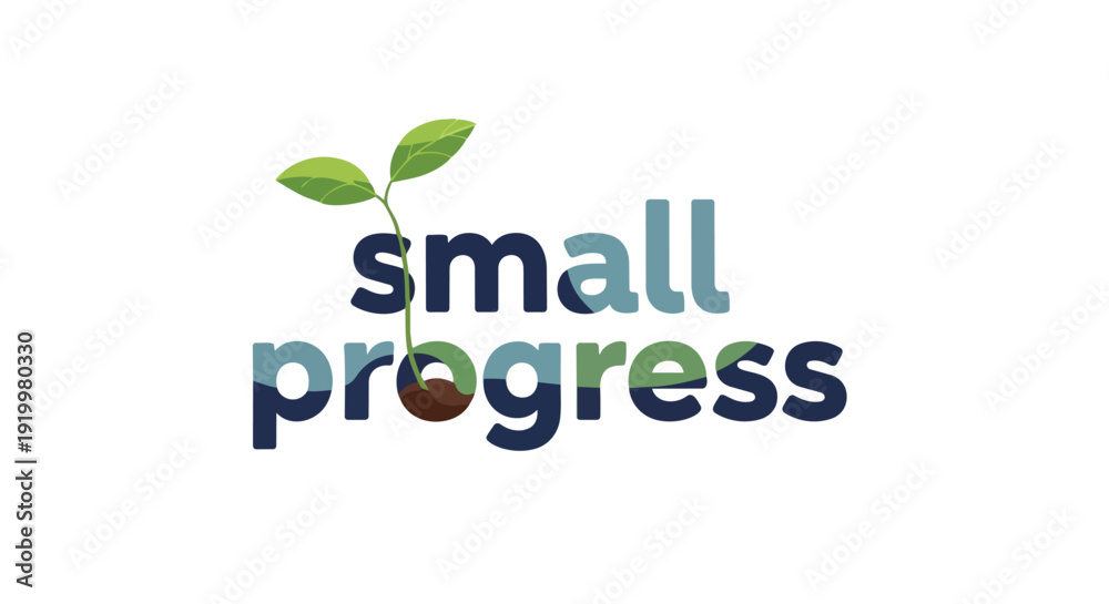 Fototapeta premium Visual representation of gradual development and new beginnings a sprouting seed symbolizes continuous advancement and sustainable growth journey
