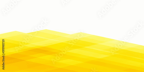 A vibrant yellow and white paper art illustration featuring a desert landscape with golden sand dunes and mountain waves under a bright summer sun