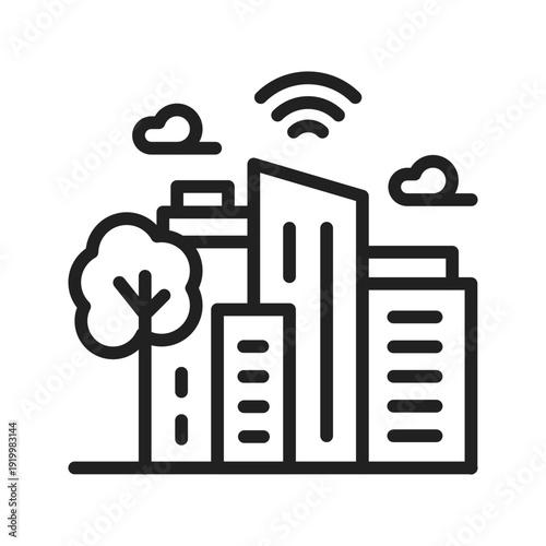 Sustainable City Icon