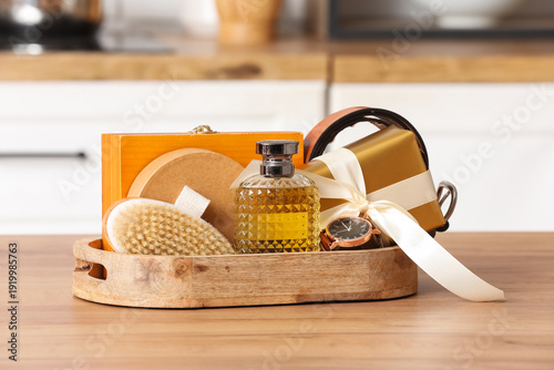 Gift basket with male acces...