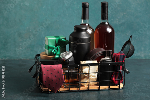 Gift basket with male acces...