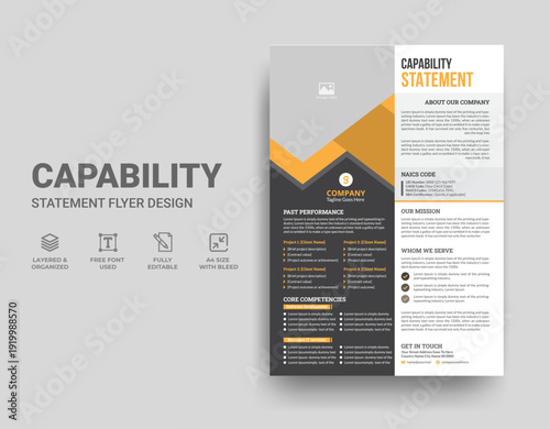 Capability Statement Template Design