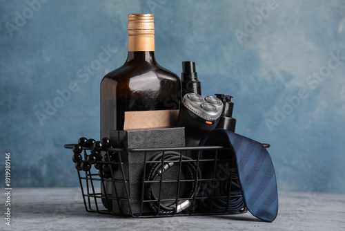 Gift basket with male acces...