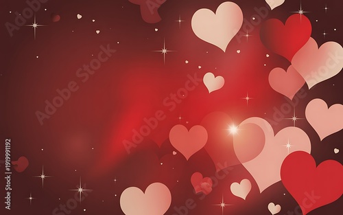 valentine background with hearts