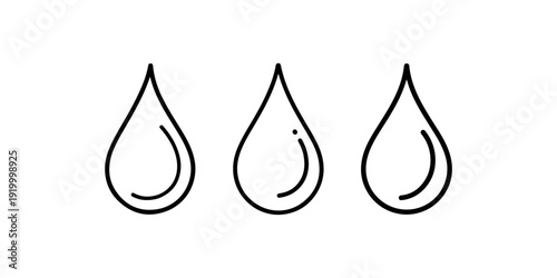 Three water drops symbol