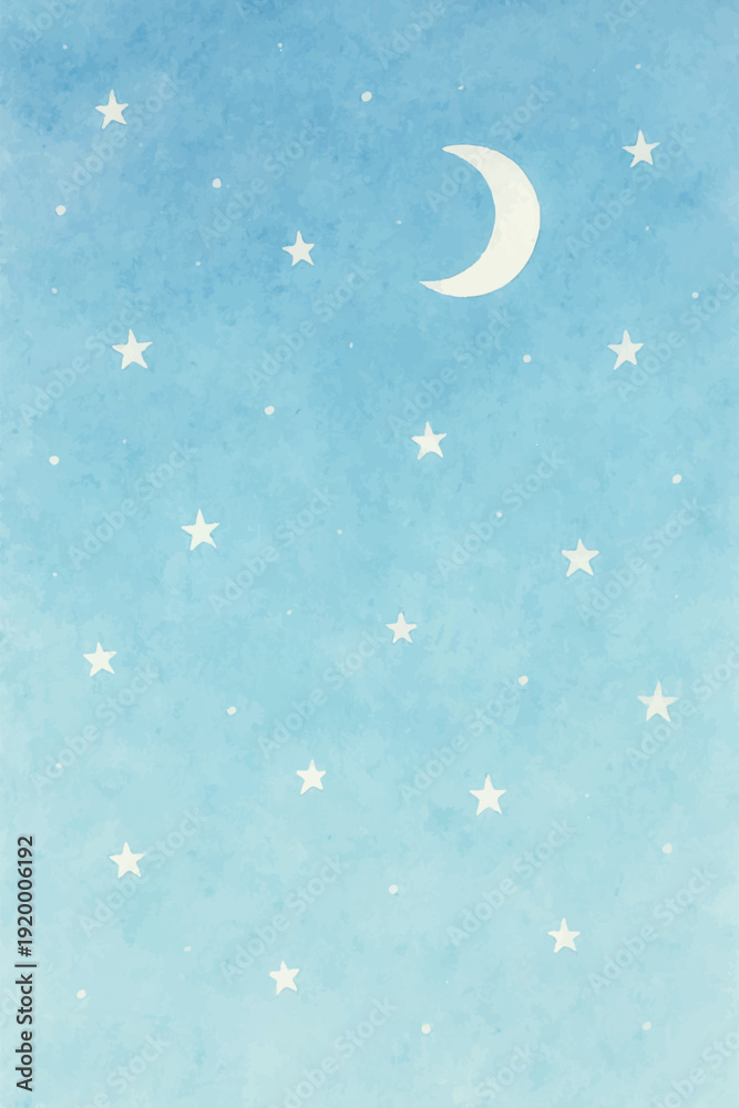 Naklejka premium blue pastel starry sky background