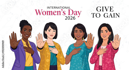 International Women’s Day minimalist typography poster