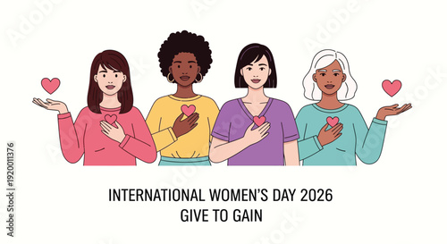 International Women’s Day minimalist typography poster