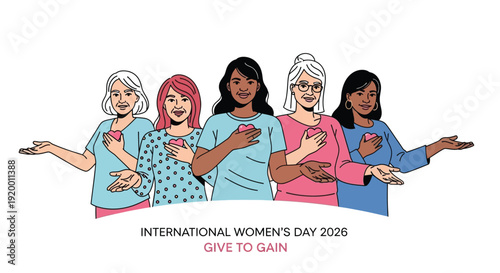 International Women’s Day minimalist typography poster