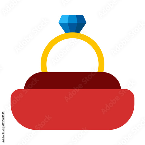 Engagement ring Vector Icon