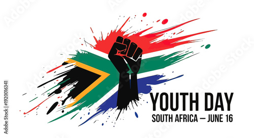 Raised Fist South African Youth Day.