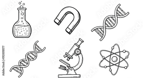 Vector file illustration with simple text on white background