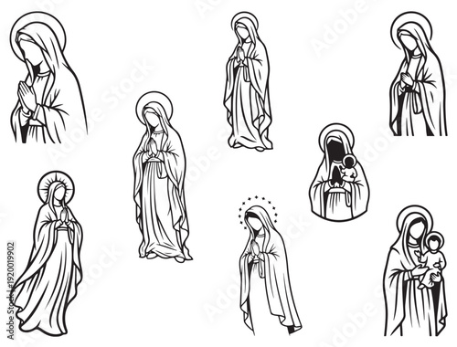 VIRGIN MARRY SILHOUETTE