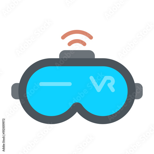 Virtual Reality Headset Vector Icon