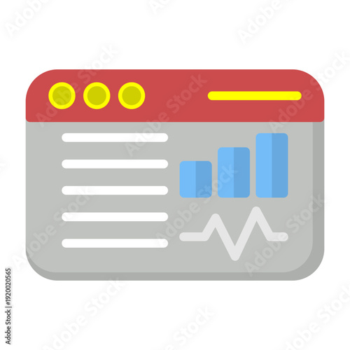 Social Media Analytics Vector Icon