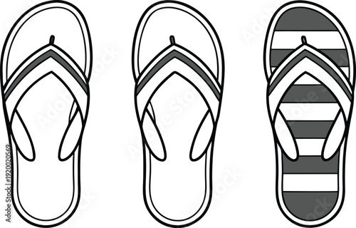 Summer Sandal Footwear Design. Casual Sandal for Men. Women Flat Sandal Style. Beach Sandal Pair Isolated. Leather Strap Sandal. Open Toe Sandal Style. Fashion Sandal Collection. Comfortable Summer