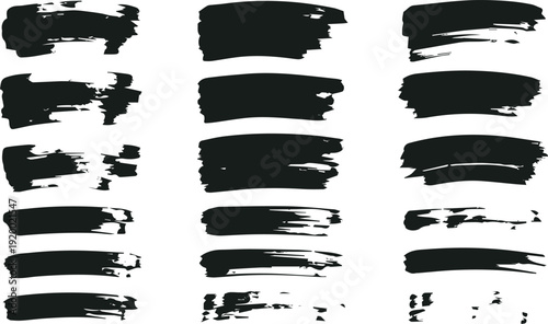 Watercolor wash stroke collection