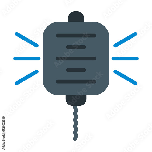  Police Radio Vector Icon