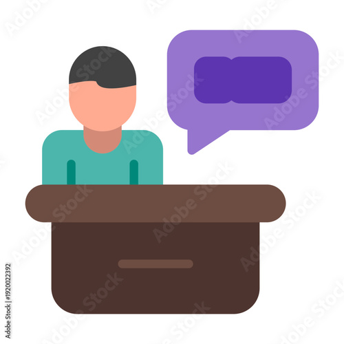 Support Ticket Vector Icon