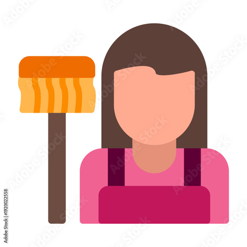  Housekeeper Vector Icon