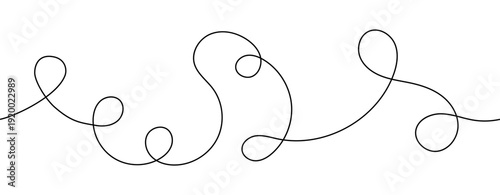 Decorative wavy line divider