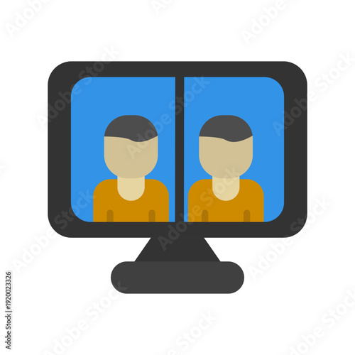 Video Conferencing Vector Icon