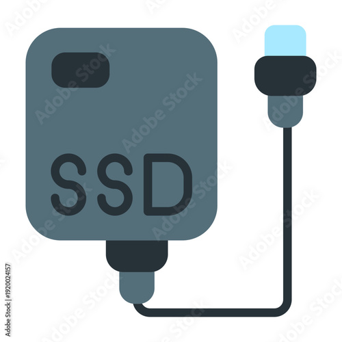 External SSD Vector Icon