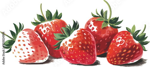 Hand drawn strawberry collection in doodle sketch style, isolated on white background, clean line art, vector illustration, editable EPS, minimal outline, organic fruit clipart set