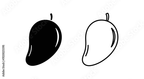 Mango fruit illustration, mango fruit drawing, mango fruit sketch, mango fruit art, mango fruit design Vector
